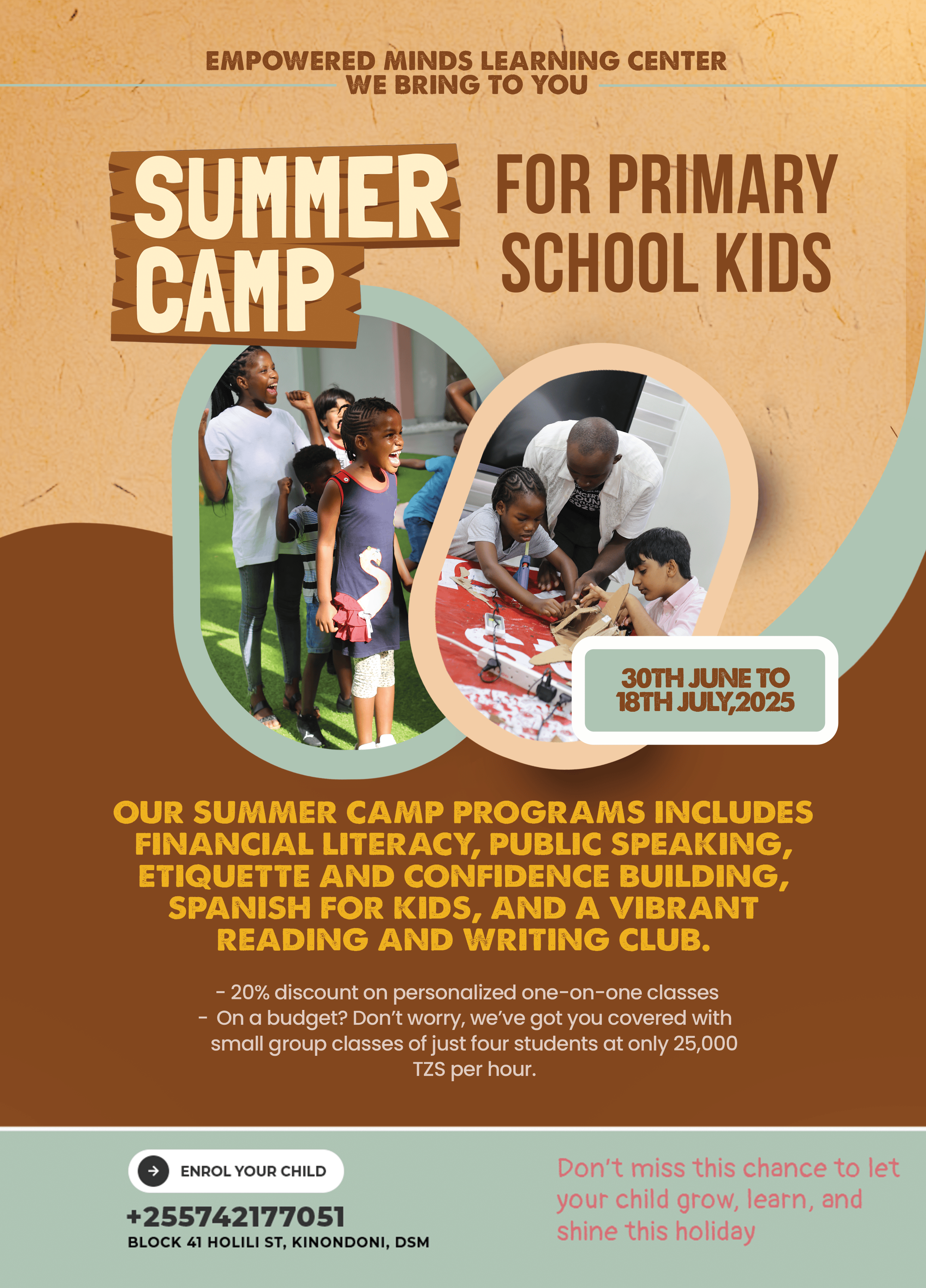 Empowered Minds Summer Camp 2025 — Where Learning Meets Fun! - Empowered Minds Dar es Salaam